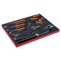 BAHCO - Jeu de pinces/clés, module mousse 3/3 Fit&Go - 13 pcs