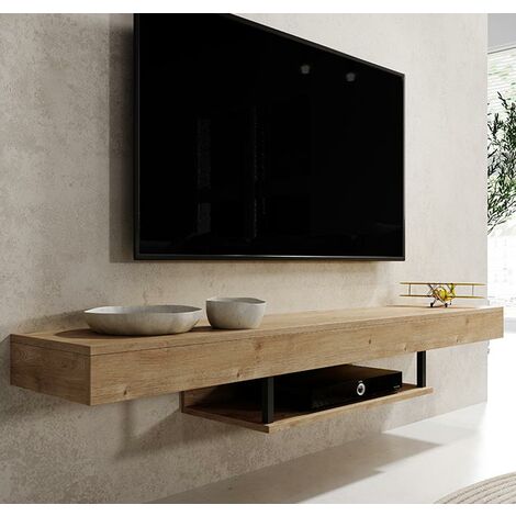 Mueble TV Colgante  Mueble de televisión  Mueble de Salón  Color Safir  150x22x29,6cm  Modelo Aydin