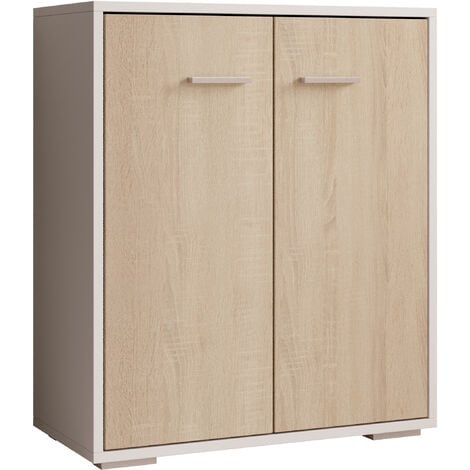 Mueble Microondas para Salón Comedor Armario Alto de Cocina con Puerta  corrediza de Granero 80 x 34 x 170 cm FSB83-N SoBuy ES