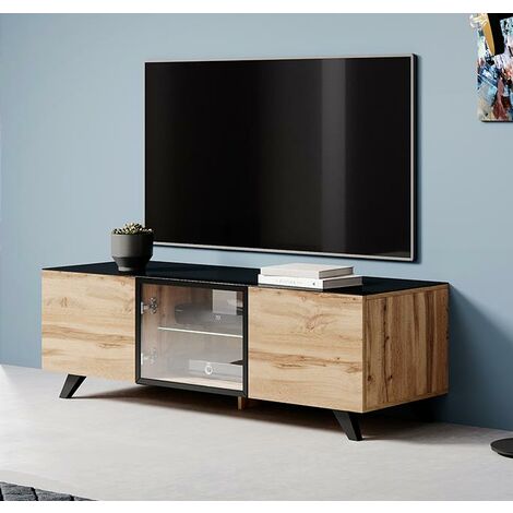 Aparador Mueble de TV Modelo Viena fabricado en madera maciza en color  Blanco