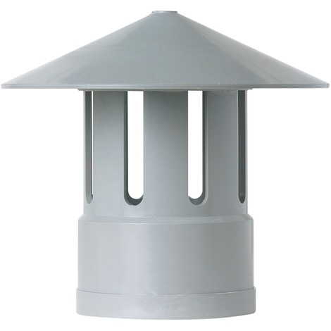 Chapeau à ventilation Girpi - Diamètre 40 mm - Gris
