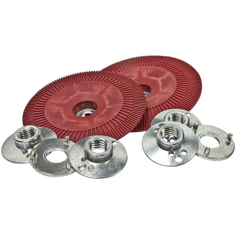 Plato estriado rojo desbaste 115MM 3M