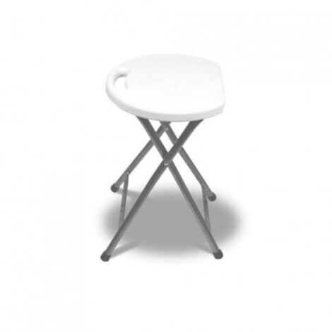 Orework Taburete plegable jardín Blanco (1/2)