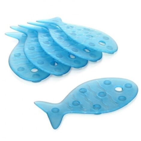 Tatay Pack 6 Pastillas ntideslizantes bañera pez Azul