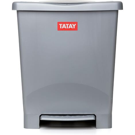 Cubo basura con pedal  GRIS