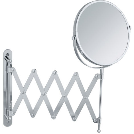 WENKO 15165100 espejo para maquillaje Tornillos Alrededor Cromo