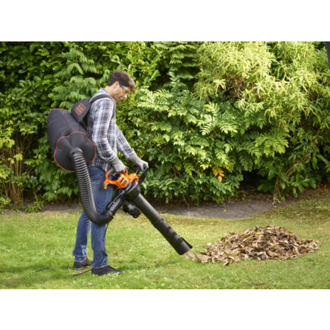 Aspirador/soplador y triturador mochila 3000w black+decker