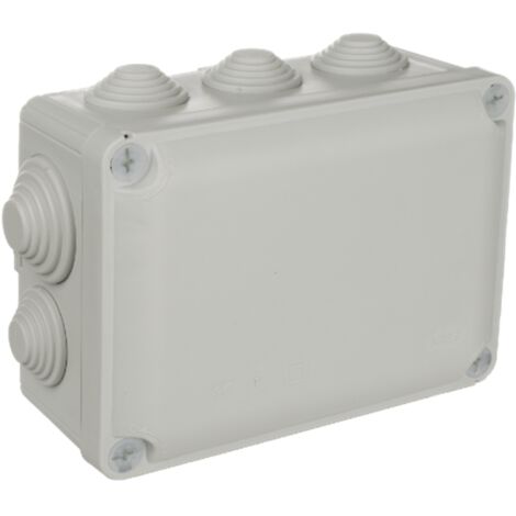 Caja rectangular estanca 153x110x65mm con tornillos solera y716