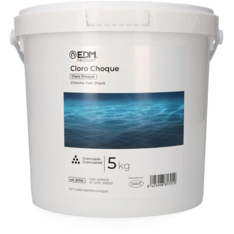 Cloro de choque granulado, bote 5 kg (1/3)