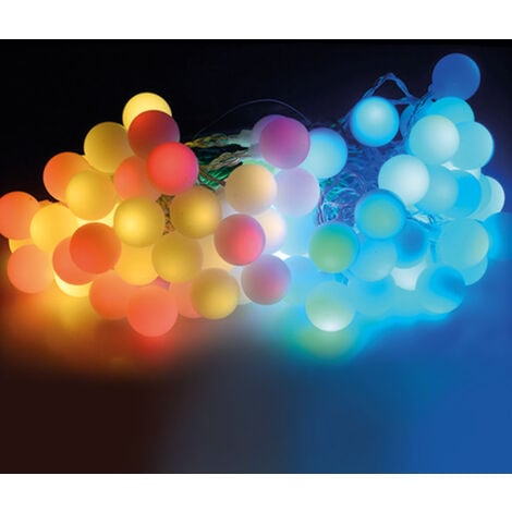 Guirnalda 80 leds multicolor colores vivos ip44 19m