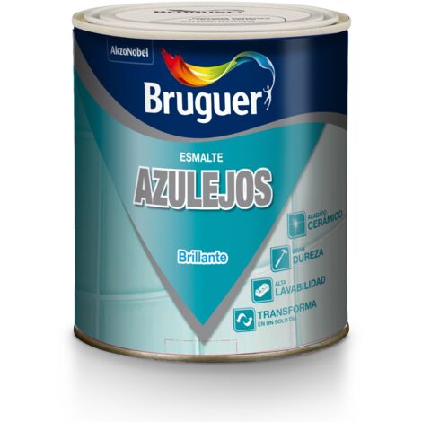 Bruguer Esmalte para azulejos cocinas y baños Amarillo limón 750 Ml