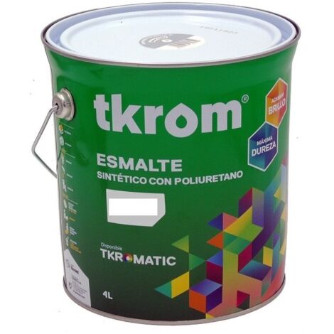 Esmalte Sintetico con Poliuterano Brillante 4 L TKROM Verde primavera