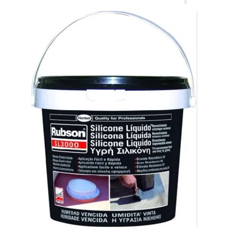 Rubson Silicona líquida SL3000 Negro 5 Kg
