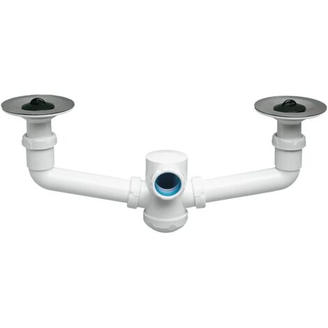 Jimten Sifón doble fregadero S-232 05388 C/Válvula 1 1/2
