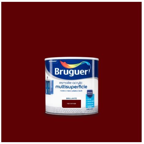 Bruguer Acrylic Multisuperficie Esmalte al agua Brillante Rojo carruaje 250 ml