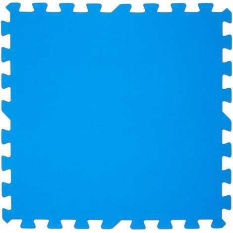 GRE – Protector de suelo para piscina – Pack de 9 baldosas 50x50 cm – Material EVA 100% – Grosor 4,5 mm – Fácil instalación modular (1/4)