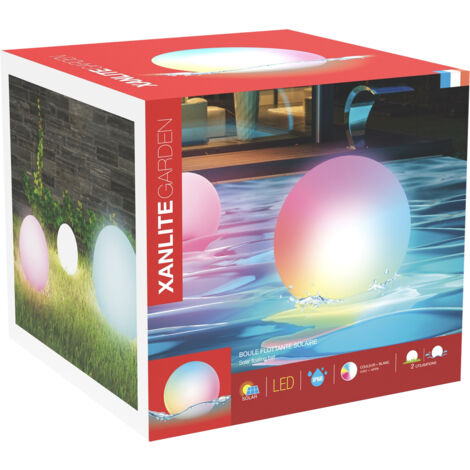 Xanlite Bola solar Led RGB Blanca IP68