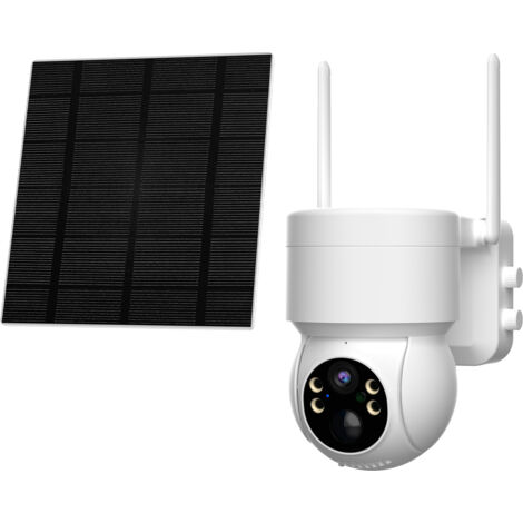 Camara wifi exterior motorizada con bateria y panel solar CEVIK