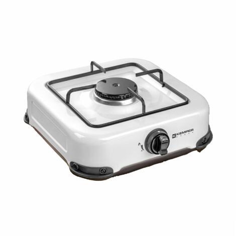 Kemper Group 104980 hobs Blanco Encimera Encimera de gas 1 zona(s)