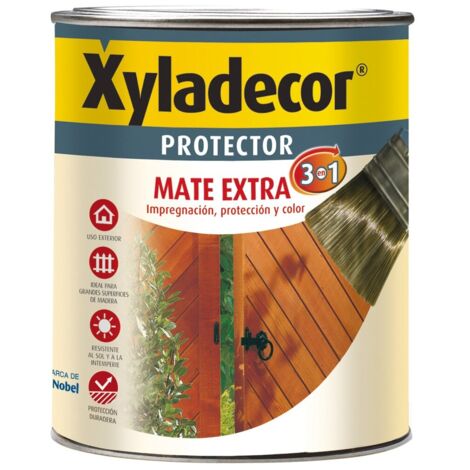 Xyladecor protector madera Mate extra 3 en 1 Verde abeto 750 ml