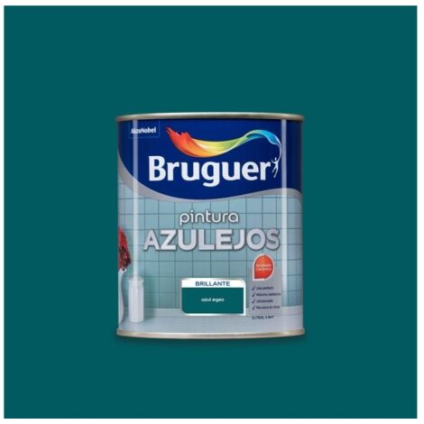 Bruguer Esmalte para azulejos cocinas y baños Azul egeo 750 Ml