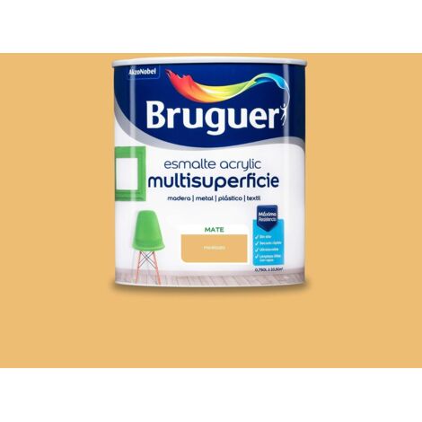 Bruguer Esmalte acrylic multisuperficie mate Mostaza 750 Ml