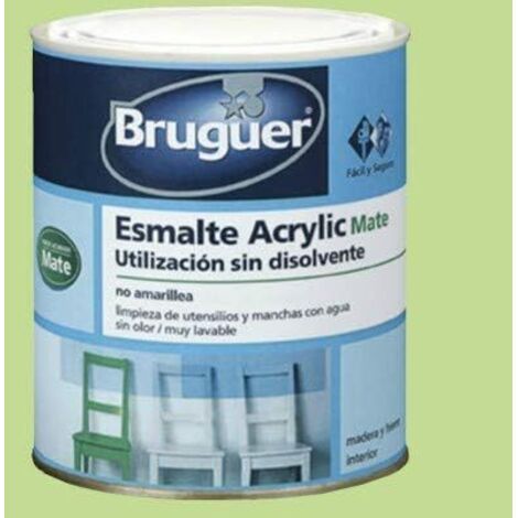 Bruguer Esmalte al agua Acrylic Mate Verde pistacho 750 ml