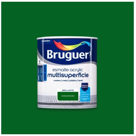 Bruguer Esmalte acrylic multisuperficie brillante Verde primavera 750 Ml (1/5)