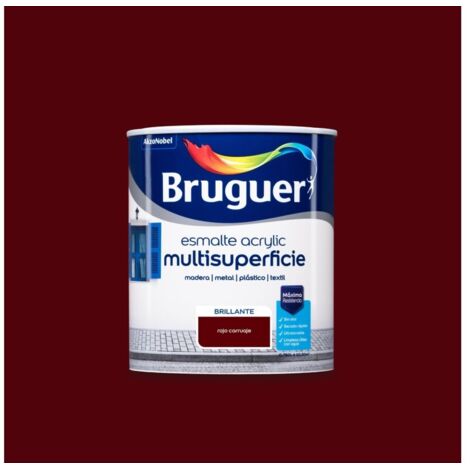 Bruguer Esmalte acrylic multisuperficie brillante Rojo carruaje 750 Ml