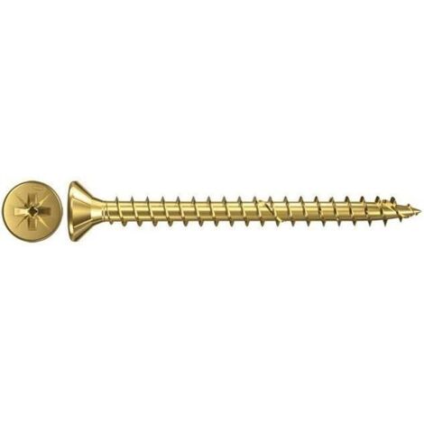 Fischer Caja Tornillo Madera Cabeza Plana Bicromatado 4,5X25 300 Unidades