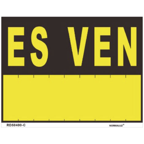 Rotulo es ven (pvc 0.4mm) 35x45cm normaluz