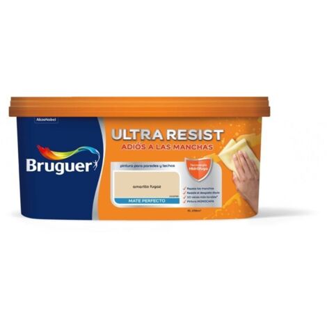 Pintura interior Bruguer Ultra Resist Amarillo fugaz 4 Lt