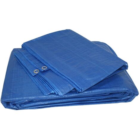 Toldo de Polietileno Impermeable y Reforzado Abratools Azul4x5 metrosAzul 90 gramos metro 4x5 metros