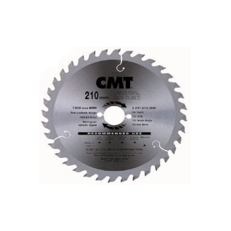 Disco de corte universal para sierra MD CMT 180mm x 2.6mm x 30mm