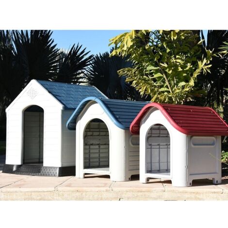 Caseta perro resina mediana 87X72X75,5CM 35022 Faura