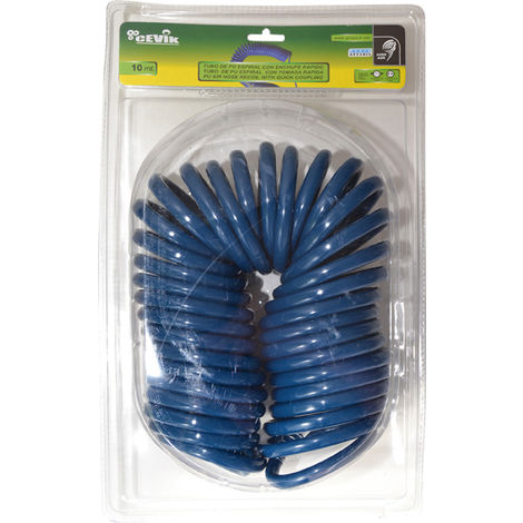 Tubo espiral Cevik PU 10Mt C/Acople rápido CA-SPR10-812