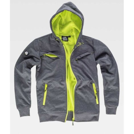 Sudadera WorkShell S9482 WorkTeam Gris AmarilloSGris Amarillo S