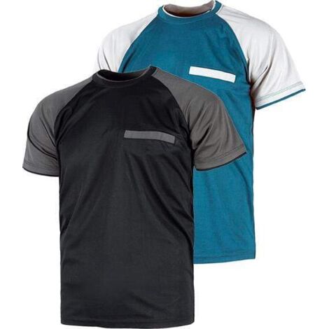 Camiseta WF1016 WorkTeam Negro GrisXXLNegro Gris XXL