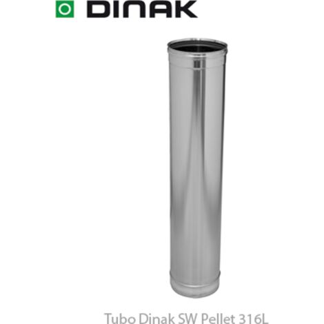 Tubo de 930mm Inox 316L Pellet Dinak SW 930x100mm930x100mm