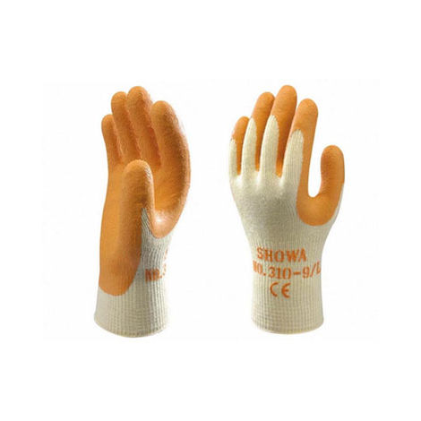 GUANTE CAUCHO SHOWA 310N T-08 NARANJA - 729052