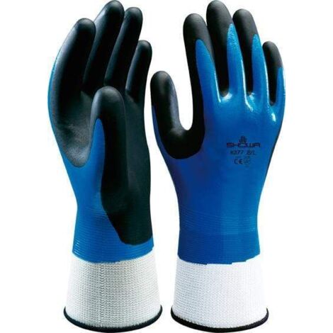 GUANTE NITRILO SHOWA 377 T-07 AZUL - 729059
