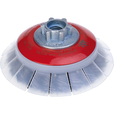 Cepillo amoladora acero con guarda HSKG-100X0,50XM14 Jaz-Zubiarre