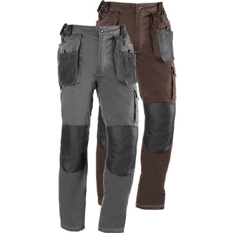 PANTALON FLEX 171 T-M GRIS/NEGRO - 601011