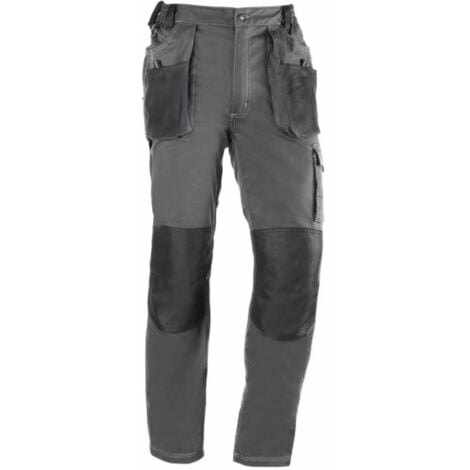 PANTALON FLEX 171 T-M GRIS/NEGRO - 601011