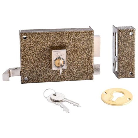 CVL cerradura cvl 125a/ 12/he derecha , Cerradura Cvl 125a/ 12/he derecha.- Cerradura de sobreponer.- Palanca de dos vueltas de llave accionable por ambos lados-