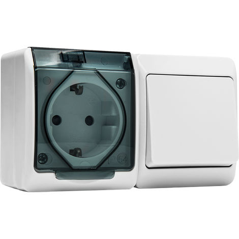 Interruptor conmutador+base estanco 5126 Famatel