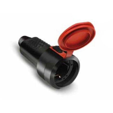 Base Famatel 2108 TTL Goma negro IP44 16A-250 (1/4)