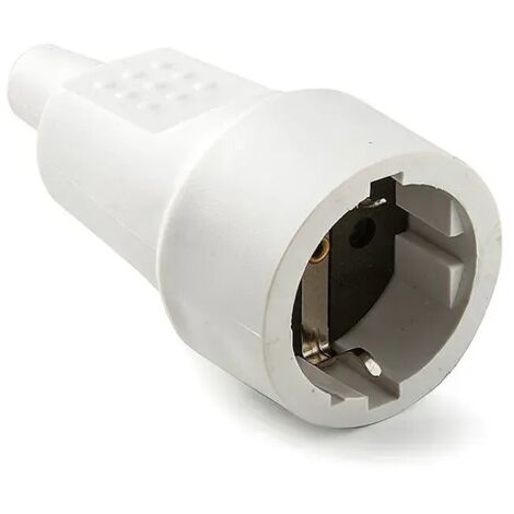 Toma de corriente móvil de goma blanco 16A 250V Famatel 2104B