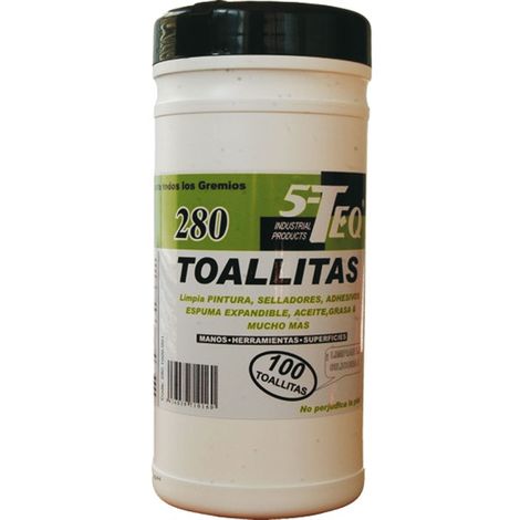 Toallitas limpiadoras multiusos 5-Teq 280 100 Unidades