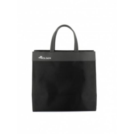 Bolsa de mano para la compra de color negro, 380 x 190 x 390 mm (1/4)